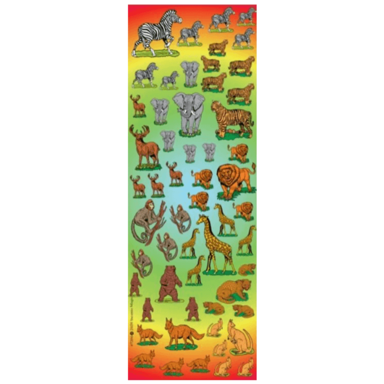 Wild Animal Stickers – 25 Sheets | Small Die-Cut Safari Stickers for Kids Crafts
